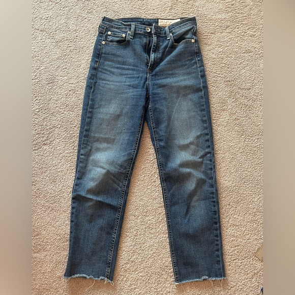Rag & Bone High Waist Straight Leg jeans - Picture 4 of 7